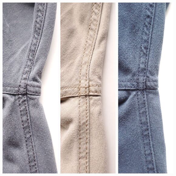 Iron Co Pants Lot of 3 Men 38 x 27 Gray Khaki Blue Straight Leg 5-Pocket Stretch - Picture 12 of 15